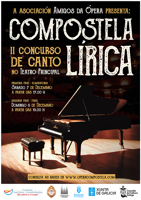 cartel compostela lirica 2019 | Amigos Ópera Santiago
